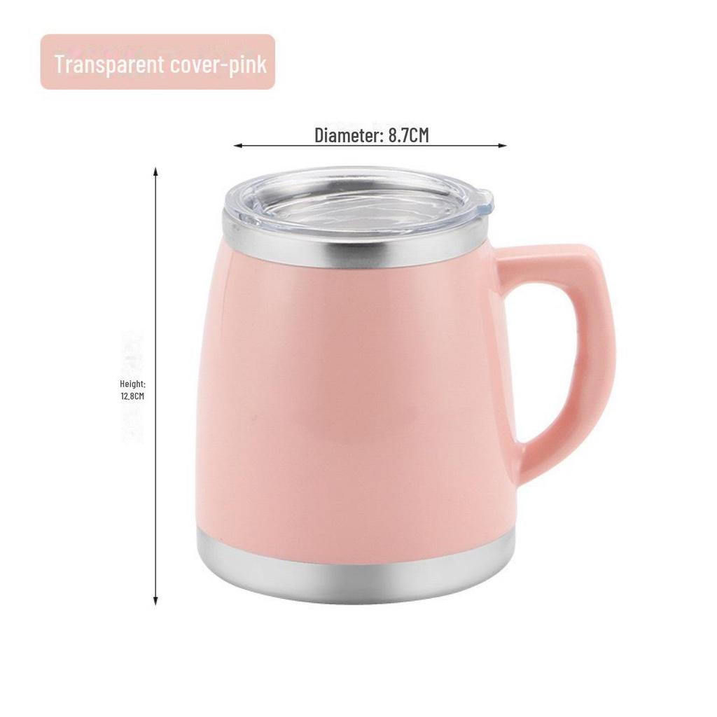 Stainless Steel Thermos Mug with Handle for Men & Women – Ideal for Tea, Coffee, Office, or Water.