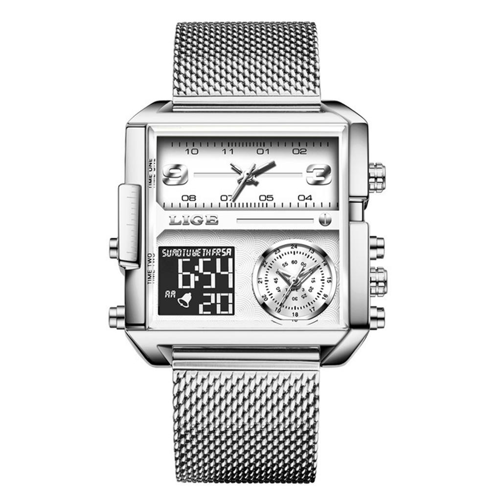 Men's Waterproof Luminous Running Alarm Clock Watch