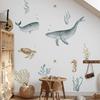 Blue Sea Fish Bubble Underwater World Underwater Animal Wall Sticker For Kids Rooms Bathroom Home Decoration Murals