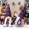 And Red Festive Blue Plaid Gnome Decoration Ideal For Cheerful Setups Christmas