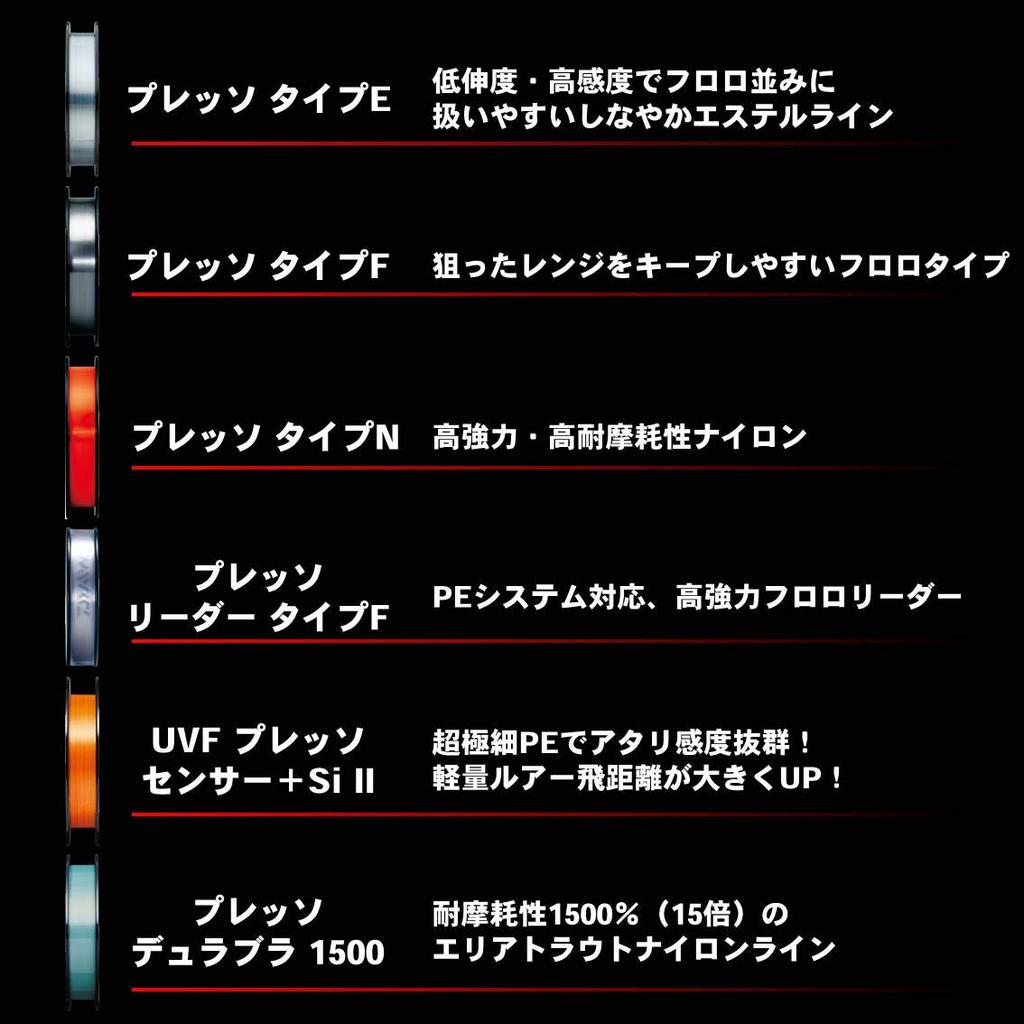 Daiwa Presso Nylon Fine Orange Type-N Line, 3lb., 100m,