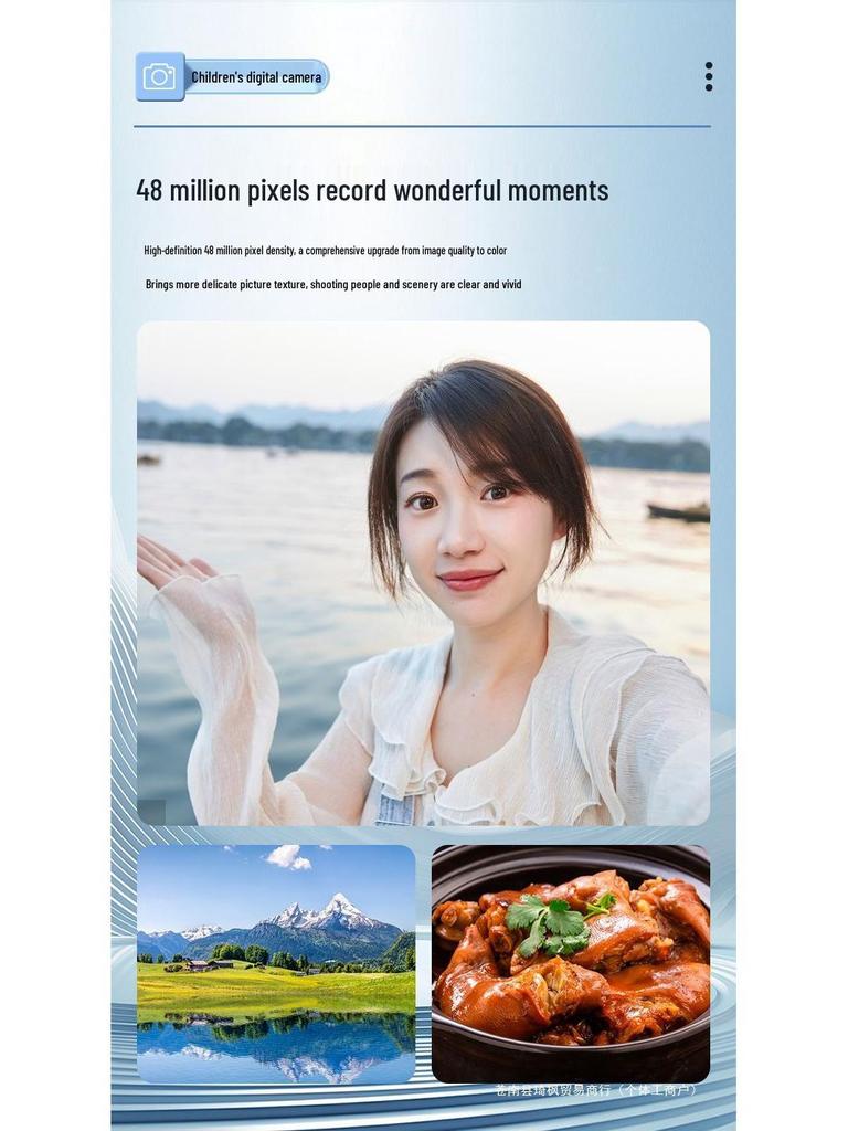 9600W Retro Dual-Lens Cute Digital Camera for Students - Capture and Transfer Photos To Mobile Phone