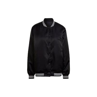 Originals X Disney Bambi Muster Warme Baseball Baumwolljacke Damenjacke Schwarz HE6867