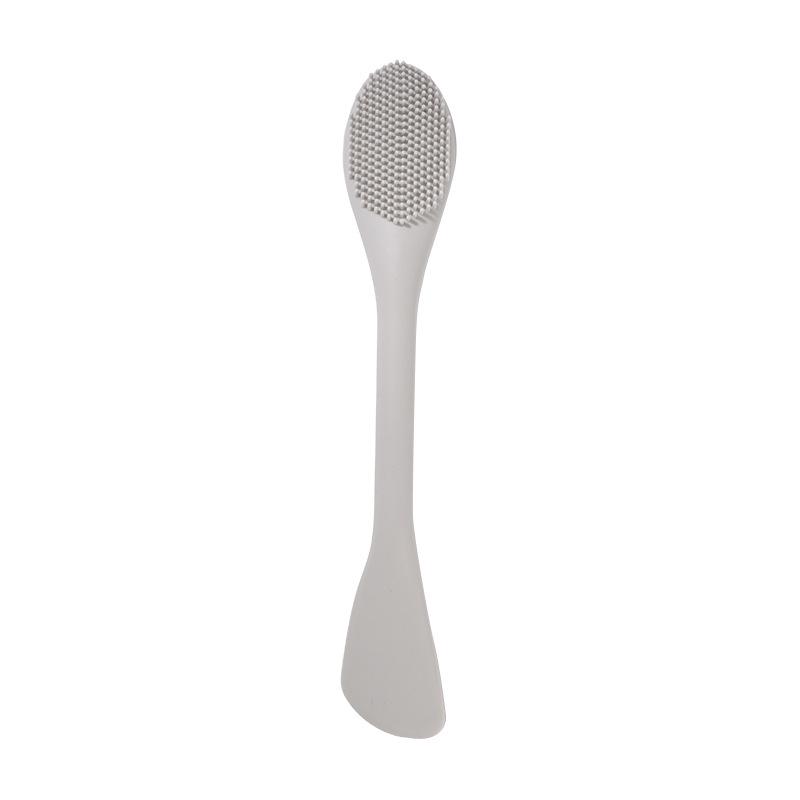 Silicone Dual-Ended Facial Cleansing & Mask Brush with Scraper