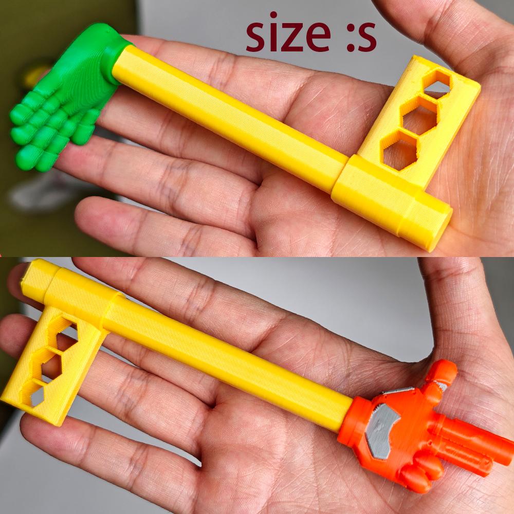 NEW Sci-Fi Telescopic Hand Toy Props Creative Robot Palm 3D Printed Interactive Toy Cosplay and Halloween Costume Accessory