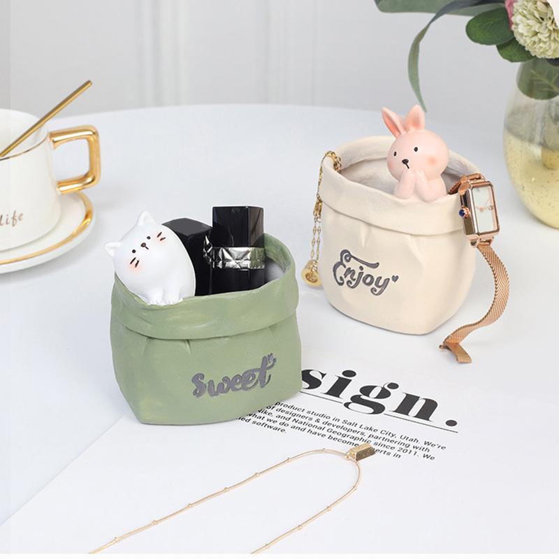 Cute Animal Succulent Pot Resin Flower Pot Planter Home Decor Indoor Decoration Desktop Ornaments Bonsai Plant Pot