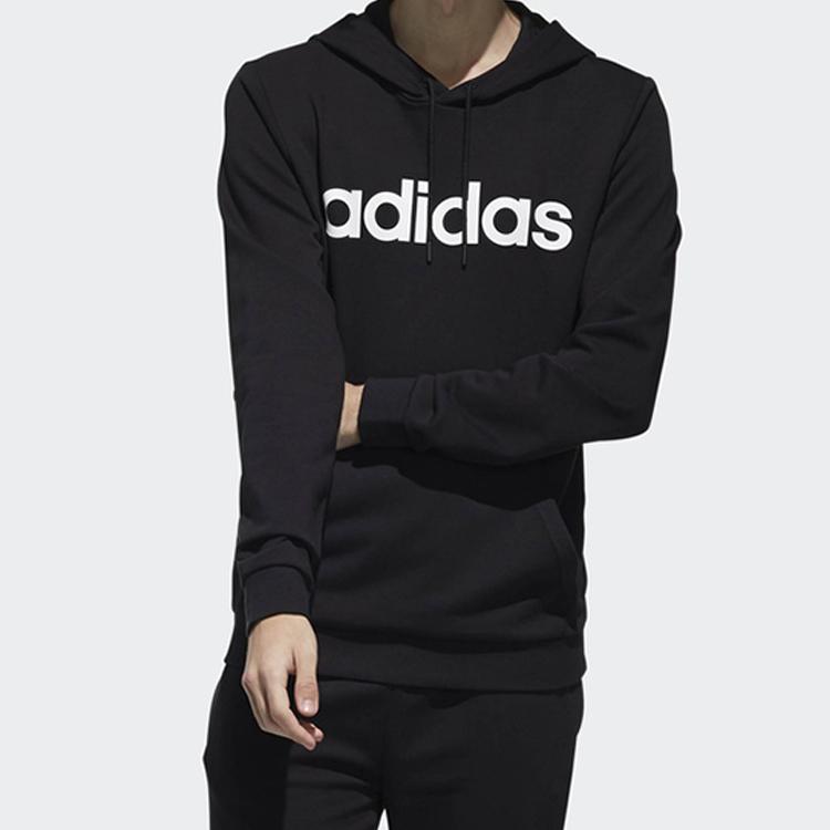 Adidas Sports Hoodie Men Tops Black DW8022