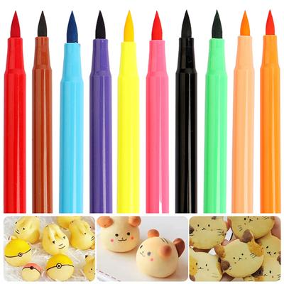 Penna per Pittura Torta 12 Colori Pennarelli Inchiostro per Alimenti Pennello a Pigmento Accessori Penna Alimentare Edibile Decorazione Torta Fai da Te Cottura Forniture per Cottura