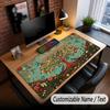 Tree of Life Theme Custom Mouse Pad Personalized With Name Text Customized Desk Mat For Office Home Decor
