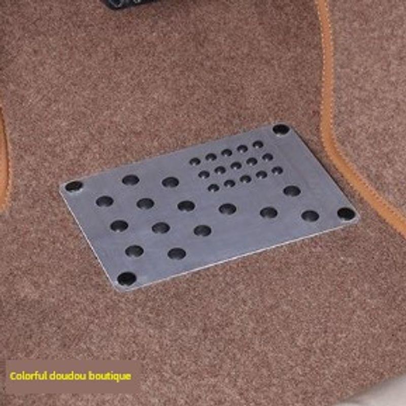 Stainless Steel Aluminum Alloy Rubber Plastic Car Foot Mat Special Pedal Non-Slip Pedal Screw Fixed