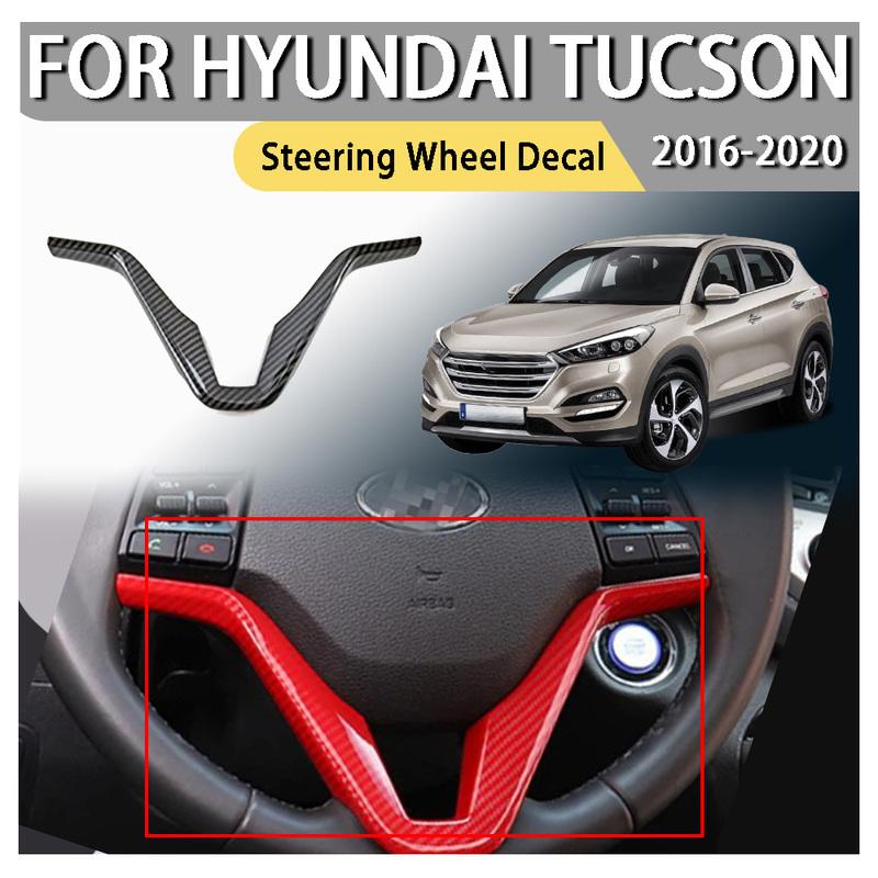Dekoracja Samochodu Naklejka na Kierownicę Do Hyundai Tucson 2016 2017 2018 Naklejki Samochodowe Ulepszenie Samochodu Akcesoria Samochodowe