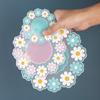 Silicone Tableware Insulation Mat Coaster Heat-Insulated Bowl Daisy Style Placemat Home Decor Desktop Tea Mug Coffee Cup Coaster