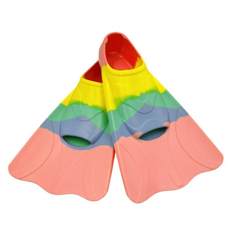 Silikon-Schnorchelschuhe Erwachsene Kinder Leichte Kurze Flossen Schwimmtraining Flossen