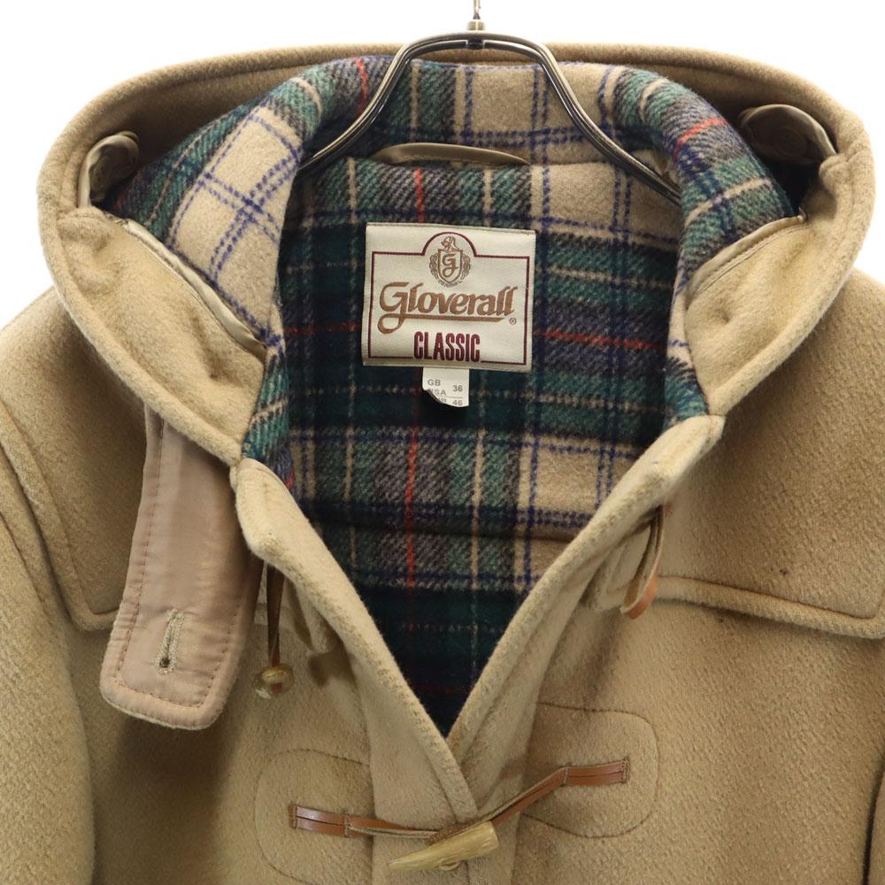 Gloverall 80s 90s Old British Wool Blend Duffel Coat 46 Beige Women Used