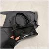 Bow niche portable bucket bag women's 2025 new trendy fashion simple commuter casual shoulder bag