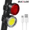 BUCKLOS Комплект COB Фонарей для Велосипеда USB Зарядка Задний Фонарь Высокой Видимости 500 лм Велосипедный Фонарь для MTB Дорожного Велосипеда Велосипедные Аксессуары