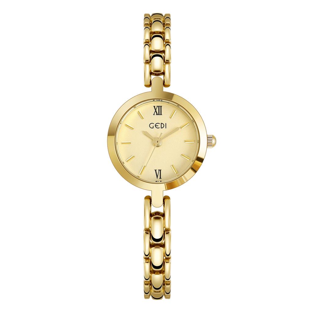 Exquisite Alloy Watch Women'S Simple Temperament Thin Belt Small High-End Quartz Watch