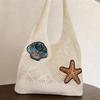 Yogodlns Wool Large Capacity Knit Bag Shoulder Shopping Bag for Women Cotton Girls Tote Bag Female Handbag Crochet Bag