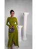 European and American Women's Spring 2025 Satin Evening Gown