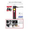 USB Rechargeable LED Flashlight with Magnet and Hook Life Waterproof With Red light Power Bank Repairing Work Emergency Lantern