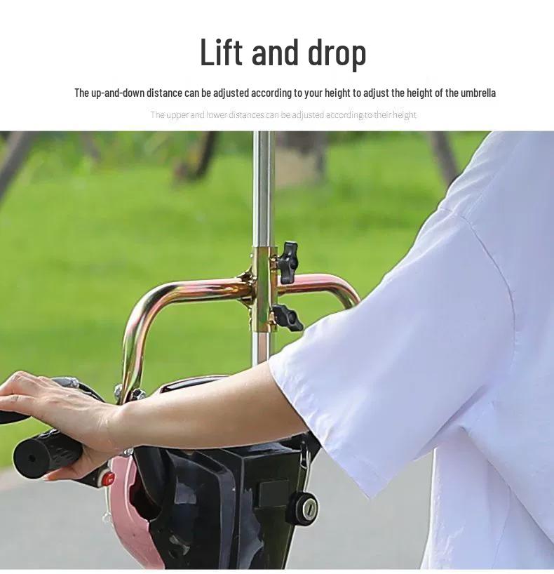 Detachable Pedal Umbrella: Electric Car & Motorcycle Sunshade Canopy