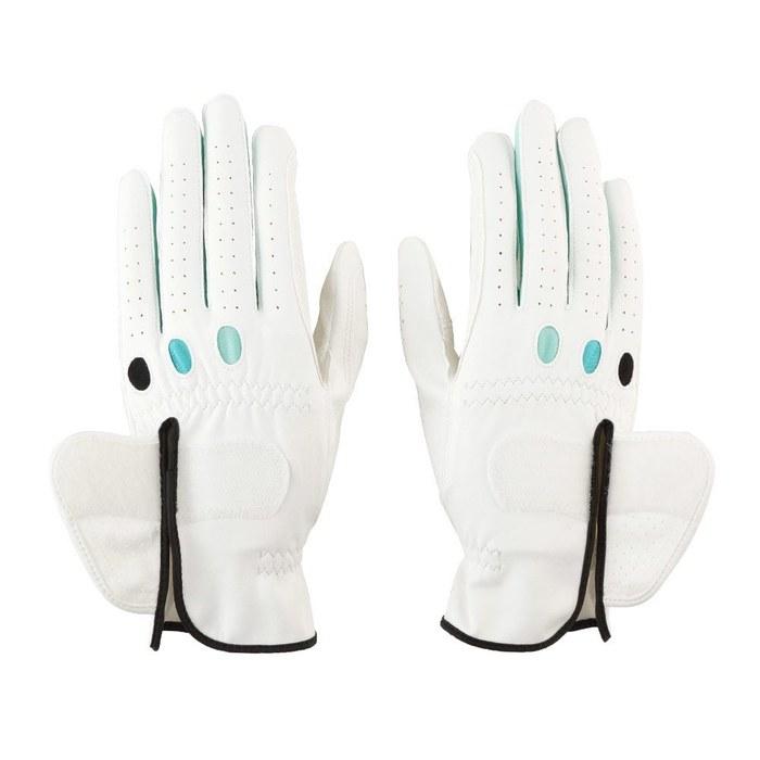 PRGR Golf Glove PGL-17W Ladies White/Green 17cm