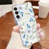White Flowers Print Case For Samsung A57 S26 Ultra A37 A17 A56 A36 A26 A16 A55 A35 A25 A15 A54 5G S21 FE S22 S23 S24 S25 Plus Clear TPU Soft Cover