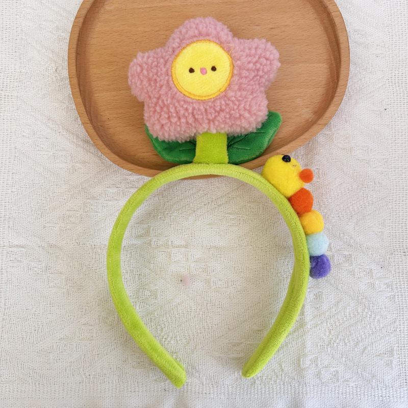 Cartoon Plush Headband: Cute Hair Accessory for Women & Kids, Perfect for Face Washing