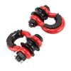 2PCS D Ring Shackle 3 4in D Ring Shackle Heavy Duty Off Road Recovery Shackle with Pulley for Truck Tractor ATV UTV