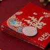 6 Pcs/pack New Chinese Style Small Red Envelope Frosted Lucky Money Red Packet  New Year