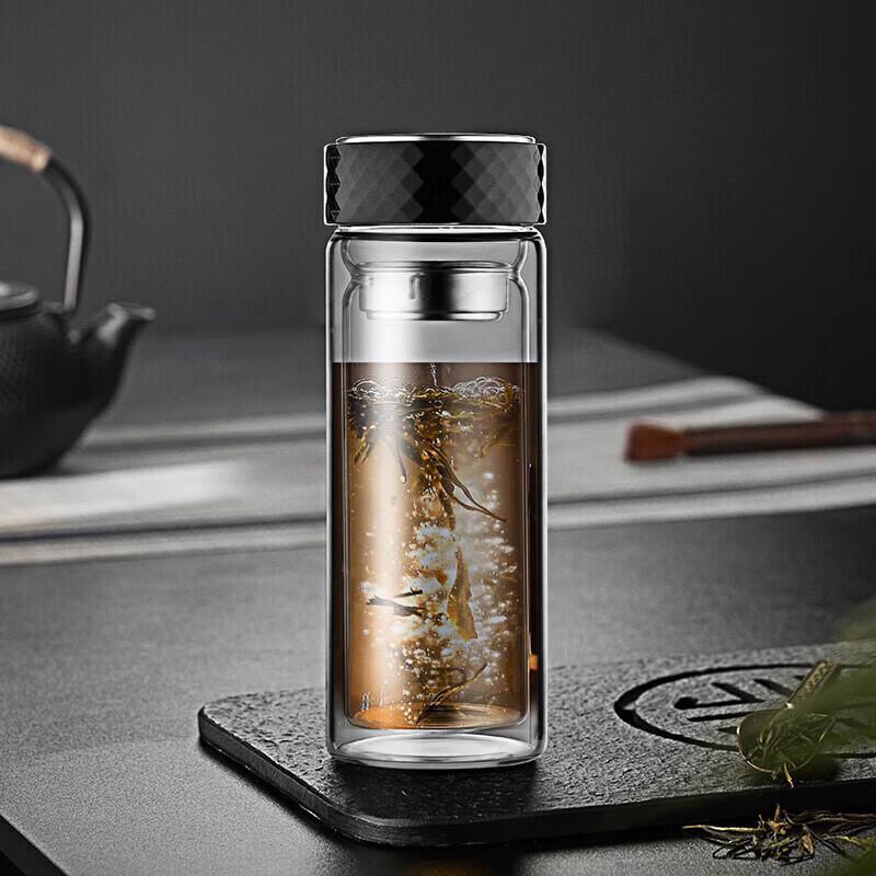 ASD Lingyun Series Double-Wall Glass Travel Mug
