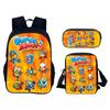 Super Zings 3pcs Set Backpack 40cm/15.7inch Durable School Bags Shoulder Bag Pencil Case Computer Book Bags Children's Birthday