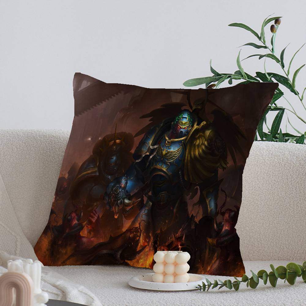 W-warha-mmers 40K Pillow Gift Home Office Decoration Bedroom Sofa Car Cushion Cover Case 45x45