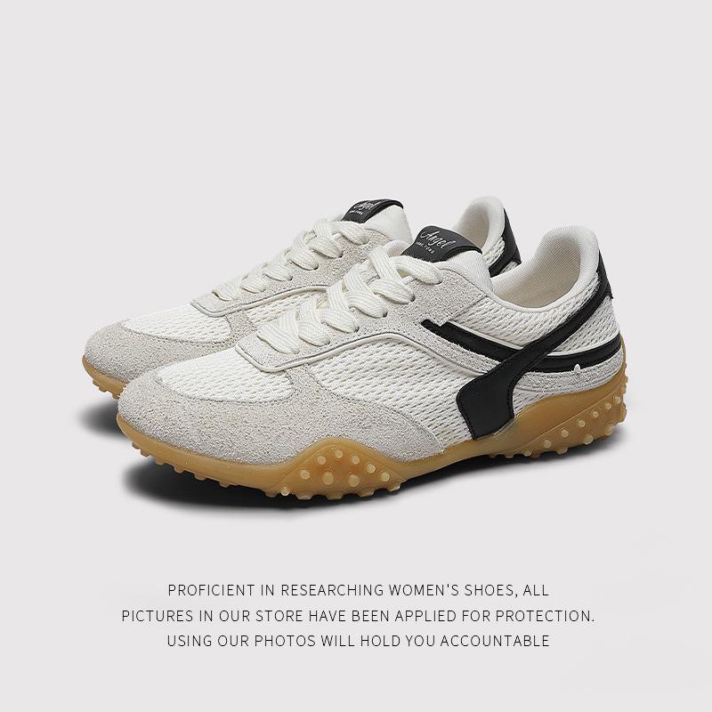 Popular Spring Korean Version Of German Training Shoes Retro Versatile Flat-Soled Casual Women'S Shoes Student Soft-Soled Non-Slip White Shoes 26