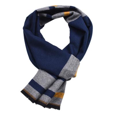 Brand Design Winter Burgundy Color Plaid Scarf Long Warm Cashmere Scarf Men Scarves Gifts For Men Business Men Shawl