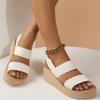 Fashion 2025 New Women Leisure Sandals Summer Wedges Shoes Soft EVA Sole Light Weight Slingback Style Female Daily Walking Sandalias