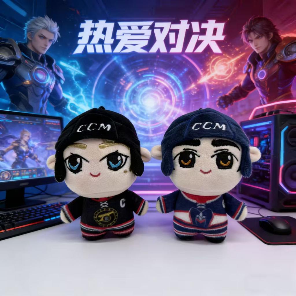 New 10cm Heated Rivalry Plush Pendant Doll Mini Blue Shane Black Ilia Keychain Pendant Doll For Decorative Backpack Gifts