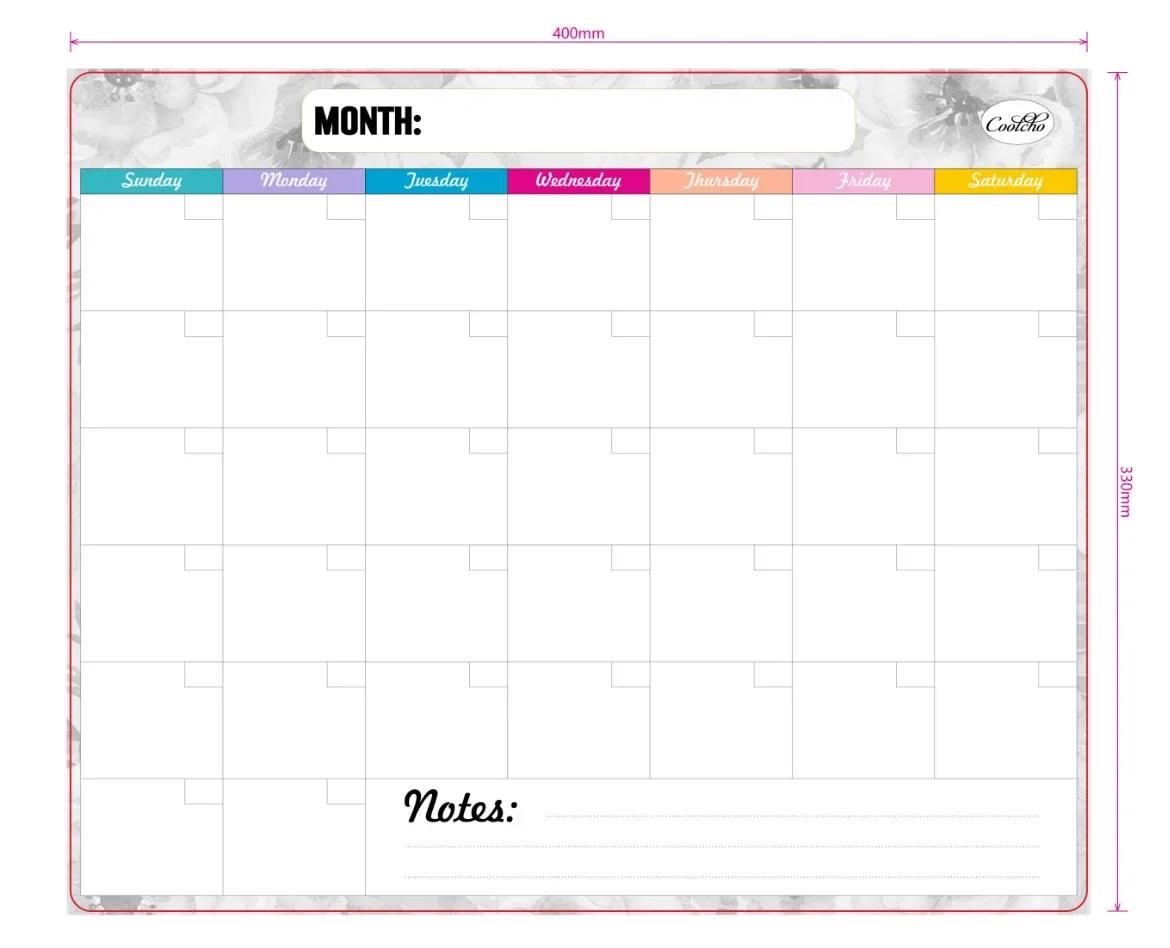 

Магнитные магниты на холодильник, наклейка на холодильник с сухим стиранием для календаря, еженедельного планировщика, графика, аксессуаров для украшения дома