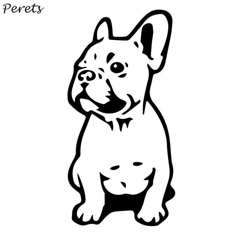 Perets car sticker Bulldog Pet on car Vinly stickers for cars auto