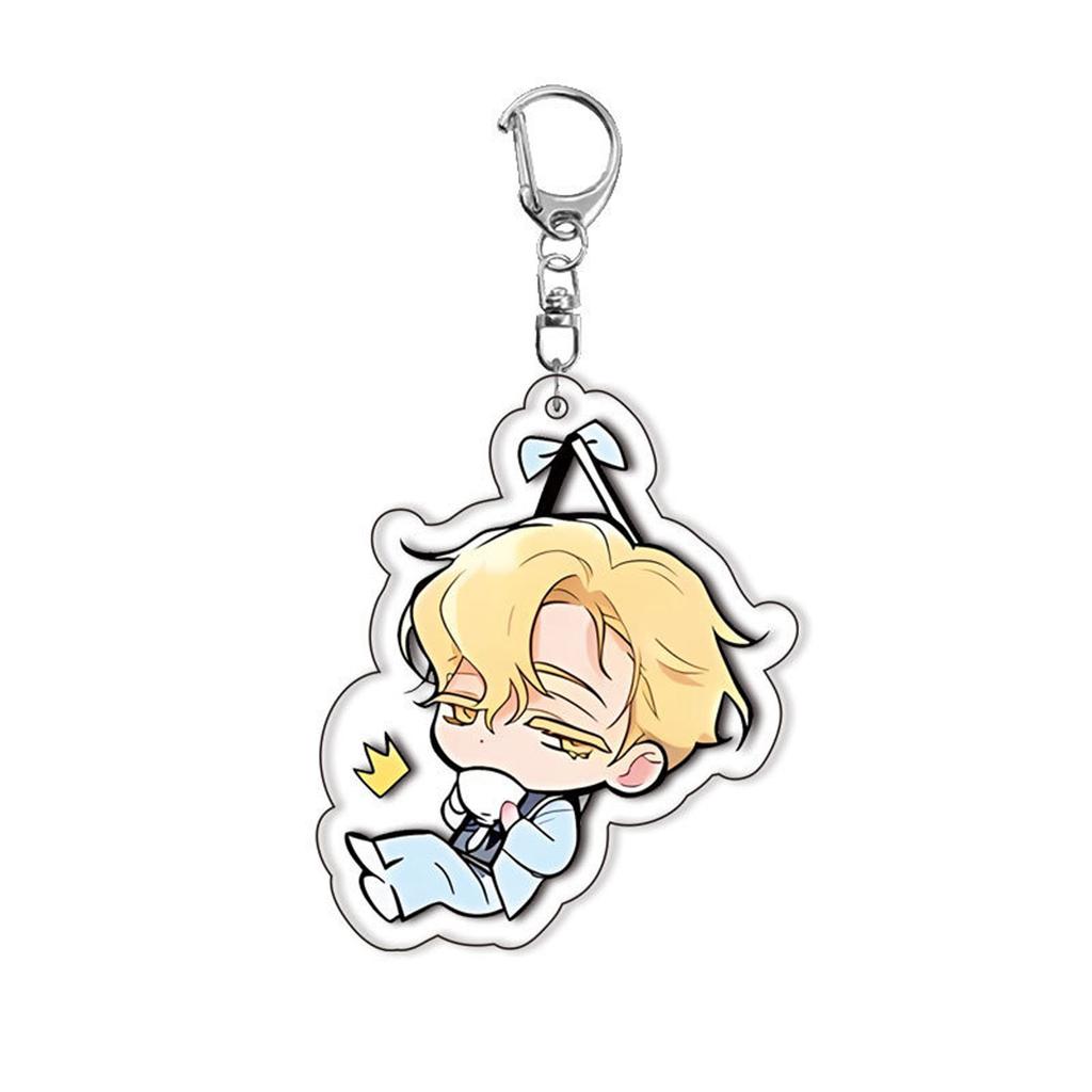 Acrylic Keychain Cartoon Character Shaped Pendant for Bags Accessories Anime Inspired Design Lightweight Durable Material