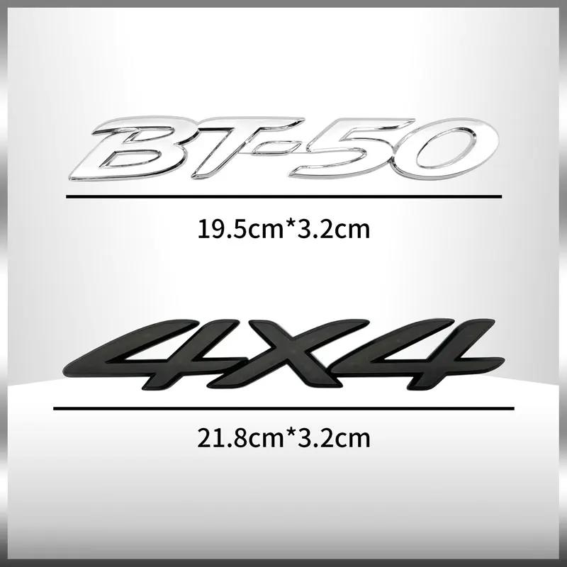 1Pcs 3D ABS Plastic BT-50 BT50 4X4 Car Emblem Letters Badge Rear Tail Trunk Sticker Decal For Mazda Auto Accessories