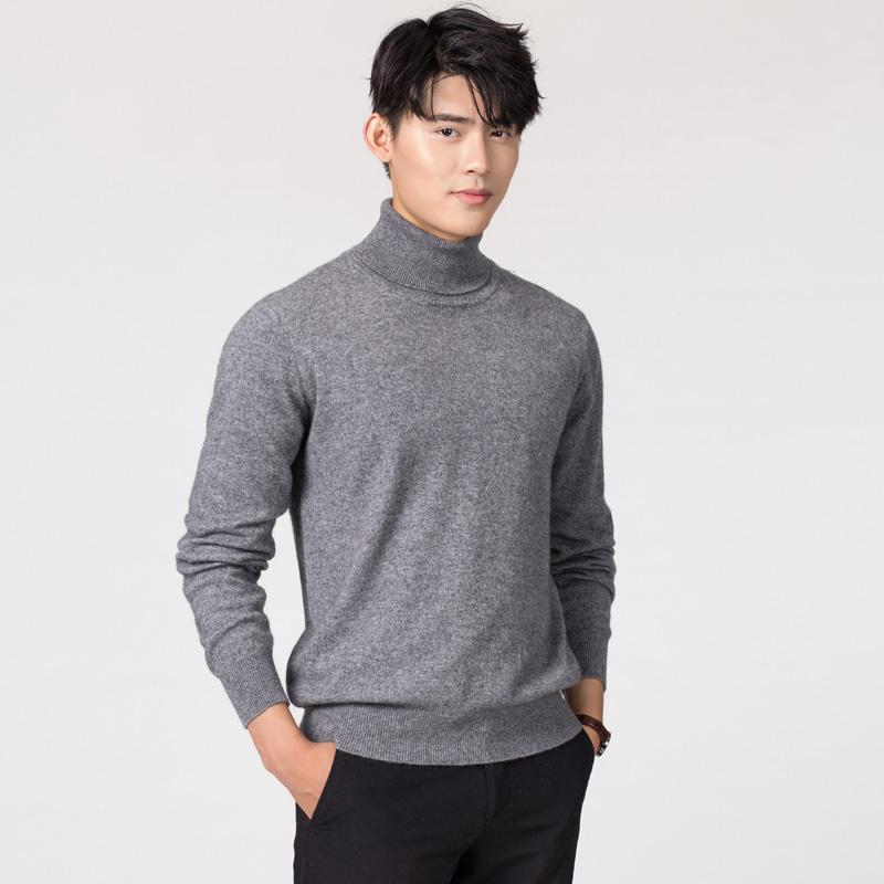 Turtleneck Men Cashmere Cotton Blend Pullover Jumper 2024 Autumn Winter Vetement Homme Ropa Hombre Pull Homme Hiver Sweater