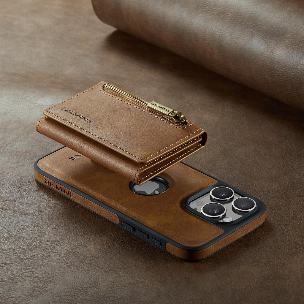 Odpinany na zamek magnetyczny skórzany portfel etui z podstawką na telefon dla iPhone 17 Air 16 15 Plus 13 12 Pro Max Samsung S25 S24 S23 Ultra Google Pokrowiec z przegródką na karty