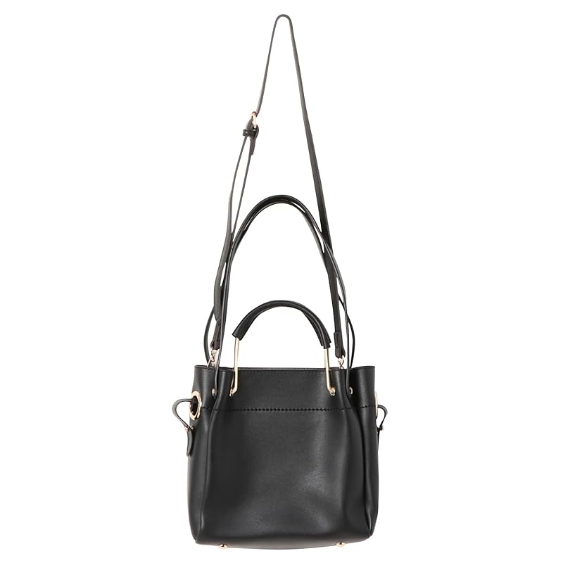 

[ANTIC RAG] black 4way mini bag ladies multi tote bag shoulder bag commuting bag office bag bag bag on hand Shoulder bag Smaller PC brand