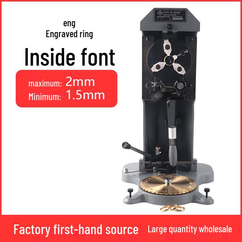 Dual-Sided Ring Engraving Machine for Inner Wall Letters, Numbers & Symbols