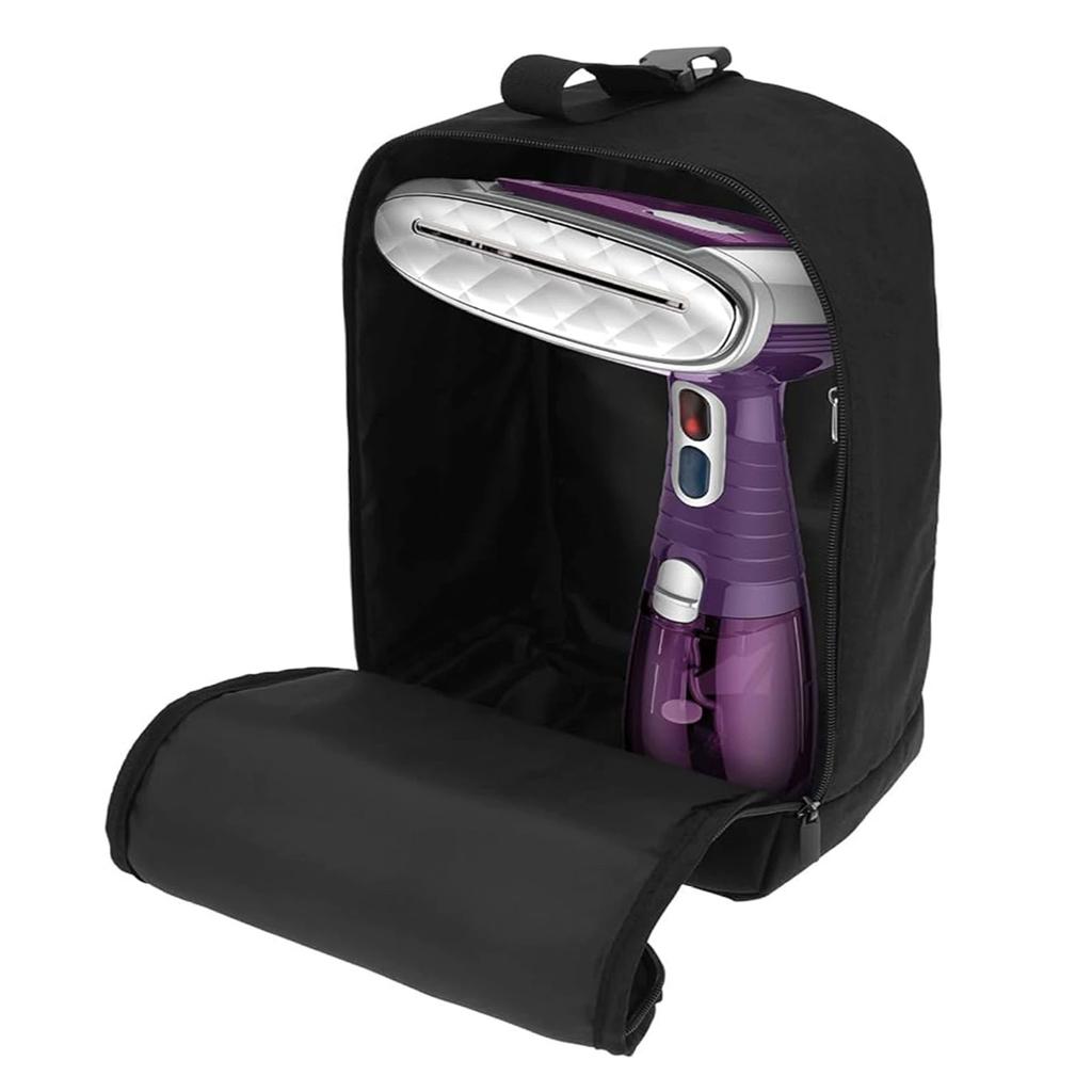 Travel Steam Iron Bag Portable Handheld Steam Iron Carrying Case Holder with Hanging Buckle Strap Black