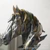 Nordic Creative Art Splashing Colorful Big Horse Head Decorative Gifts Light Luxury Living Room TV Cabinet Porch Home Decoration