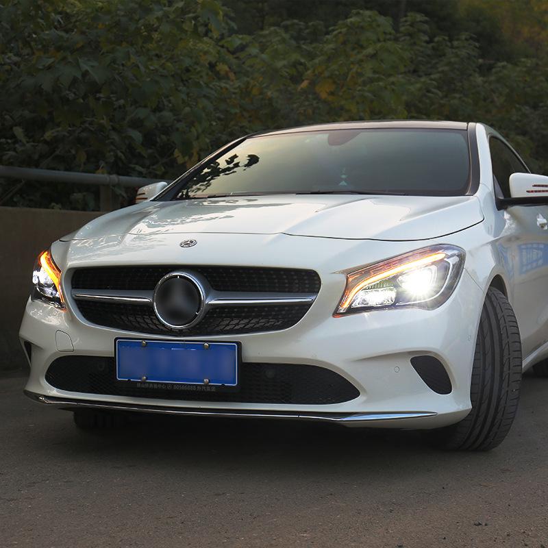 LED Headlight Assembly with Daytime Running Lights for 14-20 CLA, Low/High Configuration, fits CLA200 and others.