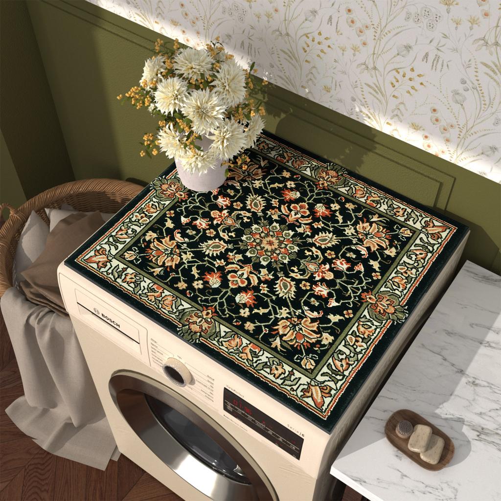 Washing Machine Cover Mat Washer Dryer Cover Refrigerators Dust Mat Pad Splash Proof Dry Anti Slip Pads Insulated Mats