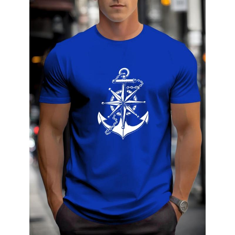 Men s summer fashion casual loose round neck short sleeved shirt 2XS
